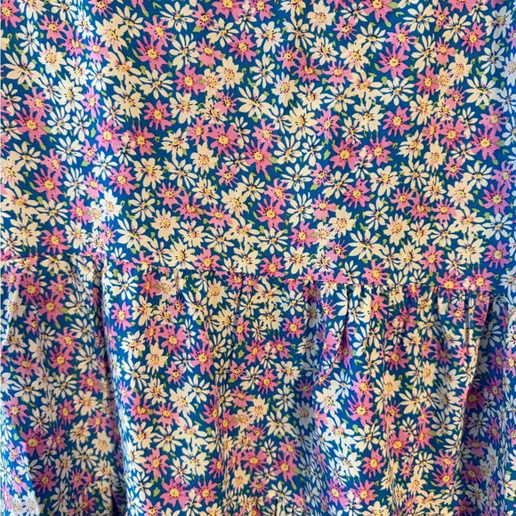 Simple Fun Womens Floral Tiered High Low Midi Skirt Summer Spring XL NWT - Picture 4 of 8